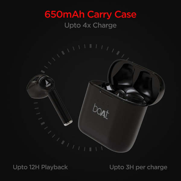 boAt Airdopes 138 Wireless Earbuds With 13Mm Drivers Bluetooth V5 0 Edr Iwp Technology 650Mah Pocket Friendly Charging Case 12 Hours Nonstop Musiclightpink