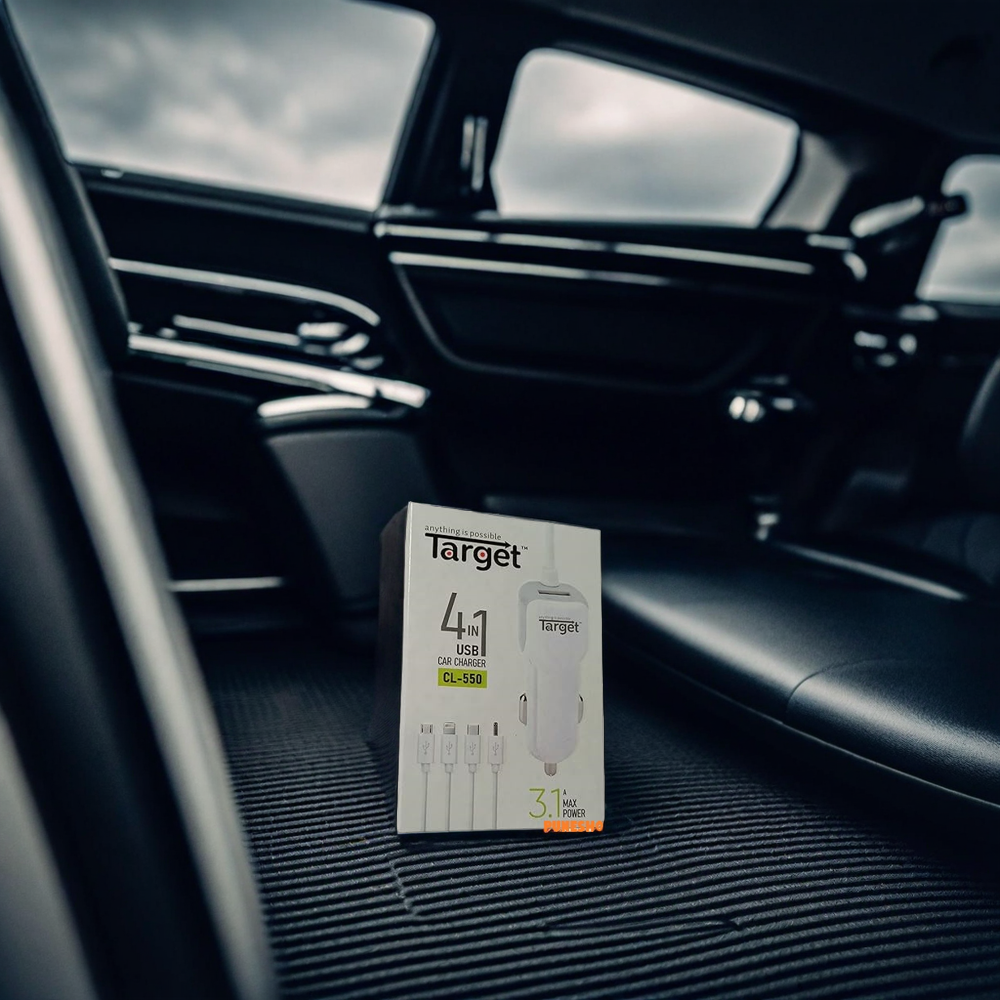 Target 4 in 1 USB CAR Charger