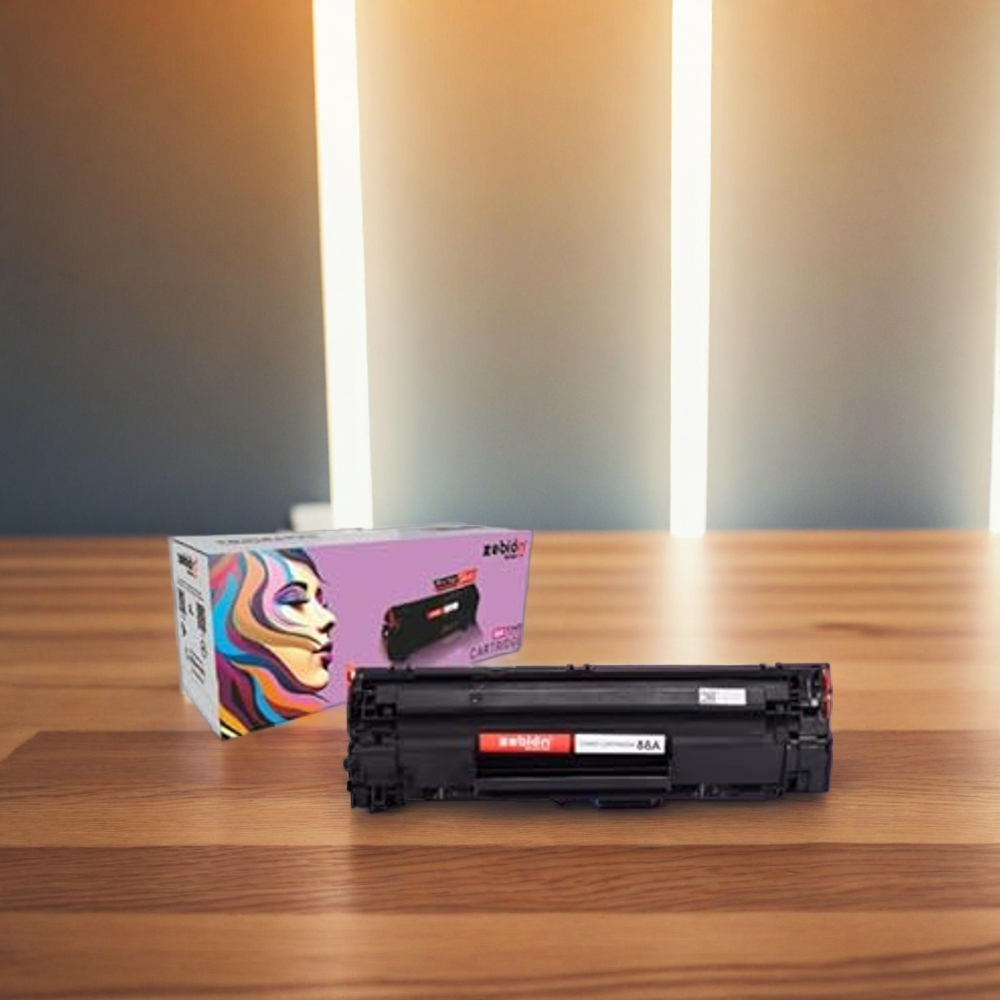 Zebion Power for 88A Black Laser Toner Cartridge Compatible for HP Laserjet Printer M1136, MFP, P1007, P1106, P1108, P1008, M1213nf, MFP, M126nw MFP, M1218nfs, M128fw MFP, M128fn , MFP, M226DW, M226DN