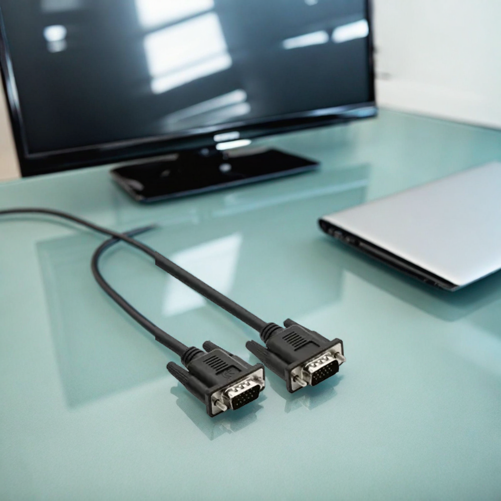 LAPCARE VGA Cable 3 m 3 Meter Premium VGA Cable  (Compatible with Laptop, Computer, HDTV, Projector, Player, Monitor, Black, One Cable) Price: Not Available