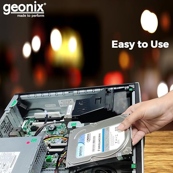 GEONIX Refurbished 500 GB SATA Hard Drive for Desktop/Surveillance–8.89 cm(3.5 Inch), 6 Gb/s 7200 RPM High Speed Data Transfer, Heavy Duty Hard Disk with 256 MB Cache for Computer PC, 2 Years Warranty