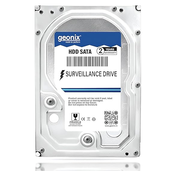GEONIX Refurbished 1 TB SATA Hard Drive for Desktop/Surveillance–8.89 cm(3.5 Inch), 6 Gb/s 7200 RPM High Speed Data Transfer, Heavy Duty Hard Disk with 256 MB Cache for Computer PC, 3 Years Warranty