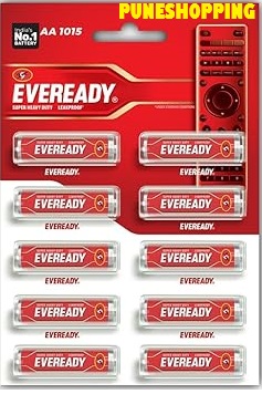 Eveready AA Batteries/Eveready Carbon Zinc AA Batteries | Pack of 10 | 1.5 Volt | Highly Durable & Leak Proof | AA Battery for Household and Office Devices