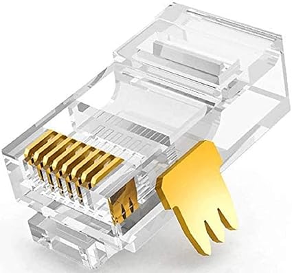 Ethernet RJ45 Connectors/D-Link(INDIA) RJ45 Connector Module Plugs - Pack of 100 Nos