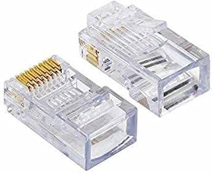 Ethernet RJ45 Connectors/D-Link(INDIA) RJ45 Connector Module Plugs - Pack of 100 Nos