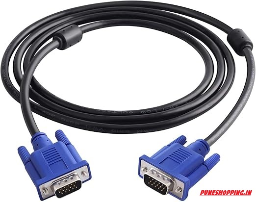 VGA to VGA Cable / 1.5 M Support Pc,Monitor,Lcd,Led,Plasma,Projector,Tft, Black