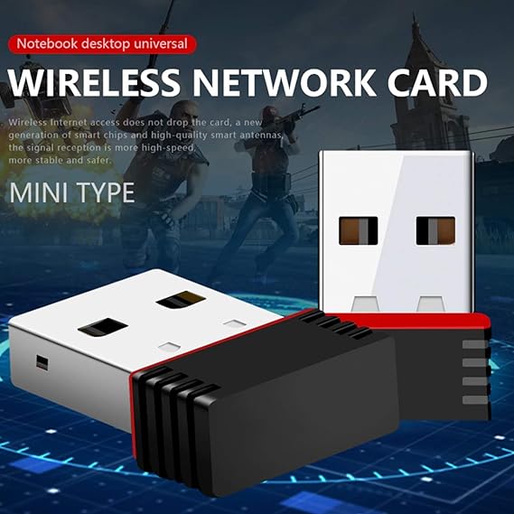 Zebronics USB Adapter /ZEBRONICS ZEB-USB150WF1 WiFi USB Mini Adapter Supports 150 Mbps Wireless Data, Comes with Advanced S