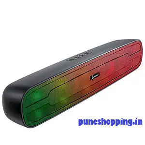 Portable Bluetooth Speaker /LANDMARK LM BT1084 20W Wireless Bluetooth Soundbar, Bluetooth 5.1, 8Hrs Battery Life, Stereo Soundbar for Phone/TV/Laptop/Tablets/Projectors, Multi Modes Aux/TF Card/USB Drive - Silver