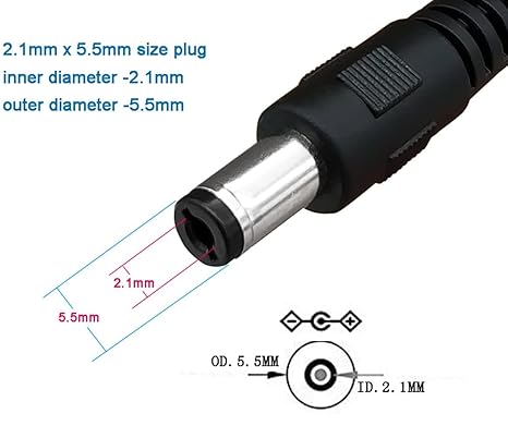 APPSTER 5pcs BNC Connector With Copper Wire 16cm & 5pcs DC Power Pigtail Male 16cm Cables With 2.1mm Connectors Barrel Jack For Cctv Camera Surveillance (5pcs Each (Total 10pcs)