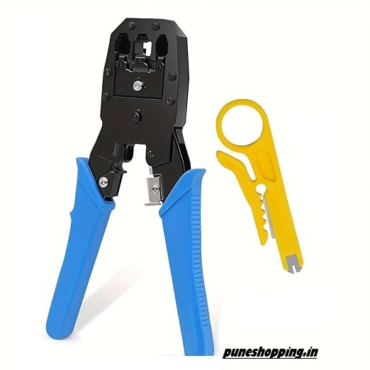 RJ45 Crimping Tool Set /Crimping Tool RJ45 | Tool Kit | Wire Stripper And Cutter, 3 in 1 Modular Crimping Tool RJ11 UTP Cat5E/Cat6 LAN Cutter RJ45 RJ12 4P4C 4P2C, Crimper, Hand Tools