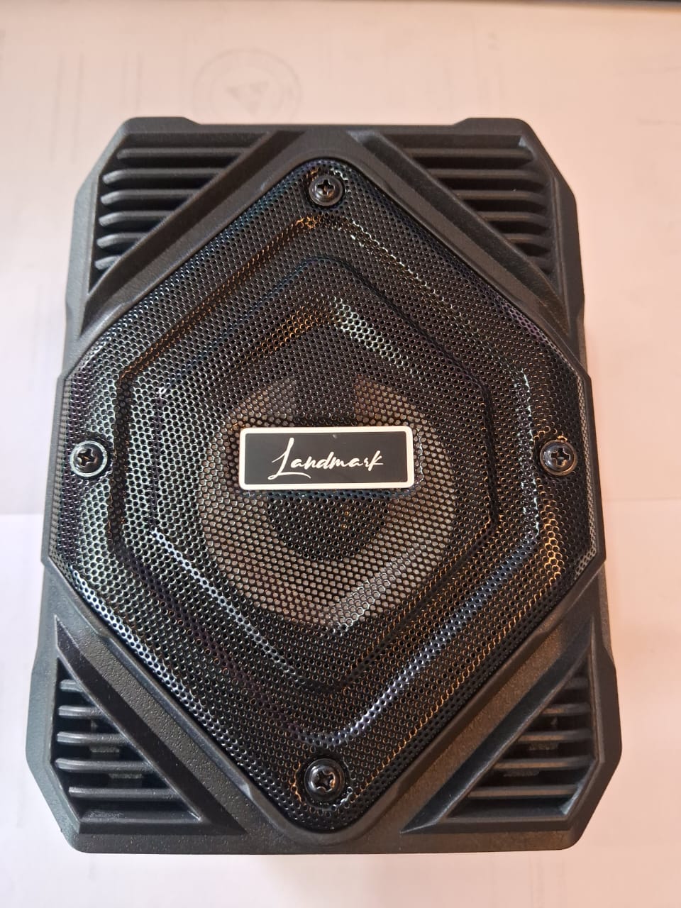 Landmark Wireless Speaker with Phone Stand, Disco Light