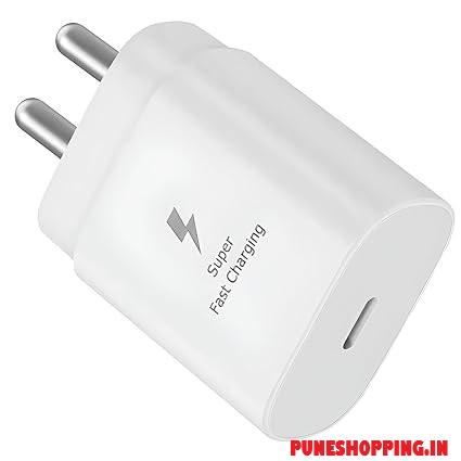 Samsung 25W Type-C Original Charger Adapter for Galaxy F06/A16/A06/M05/F15/M15/A35/A15/F55s/S23 FE/S25/S25 Plus/M35/ S24 Ultra/S23 fe/Z fold/flip/6/5/4, 25watt USB C Super Fast Charging Adaptor, White
