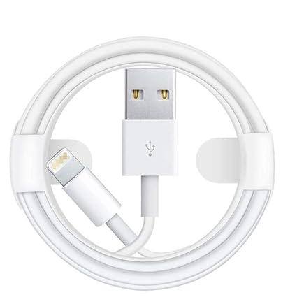Landmark USB Fast Charging and Syncing Cable Compatible with iPhone 14/14 PRO/ 13/13 Pro/ 12/12 PRO/11, Pad Air/Mini/Nano, and Pod Touch - White