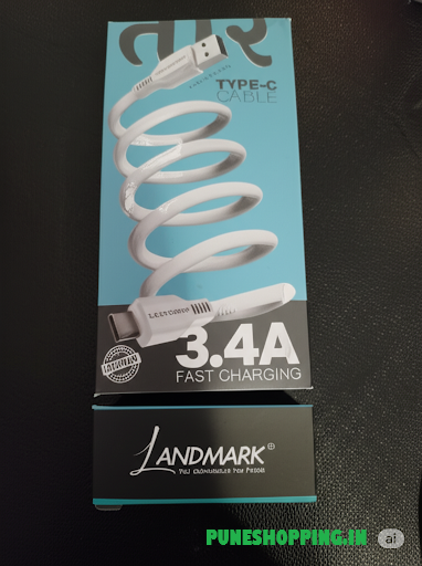 Landmark TYPE C Fast Charging and Syncing Cable Compatible with SAMSUNG  ALL MOBILE -WHITE  