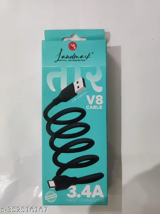  landmark V8 CABLE 3.4A FAST CHARGING FAST DATA Transfer