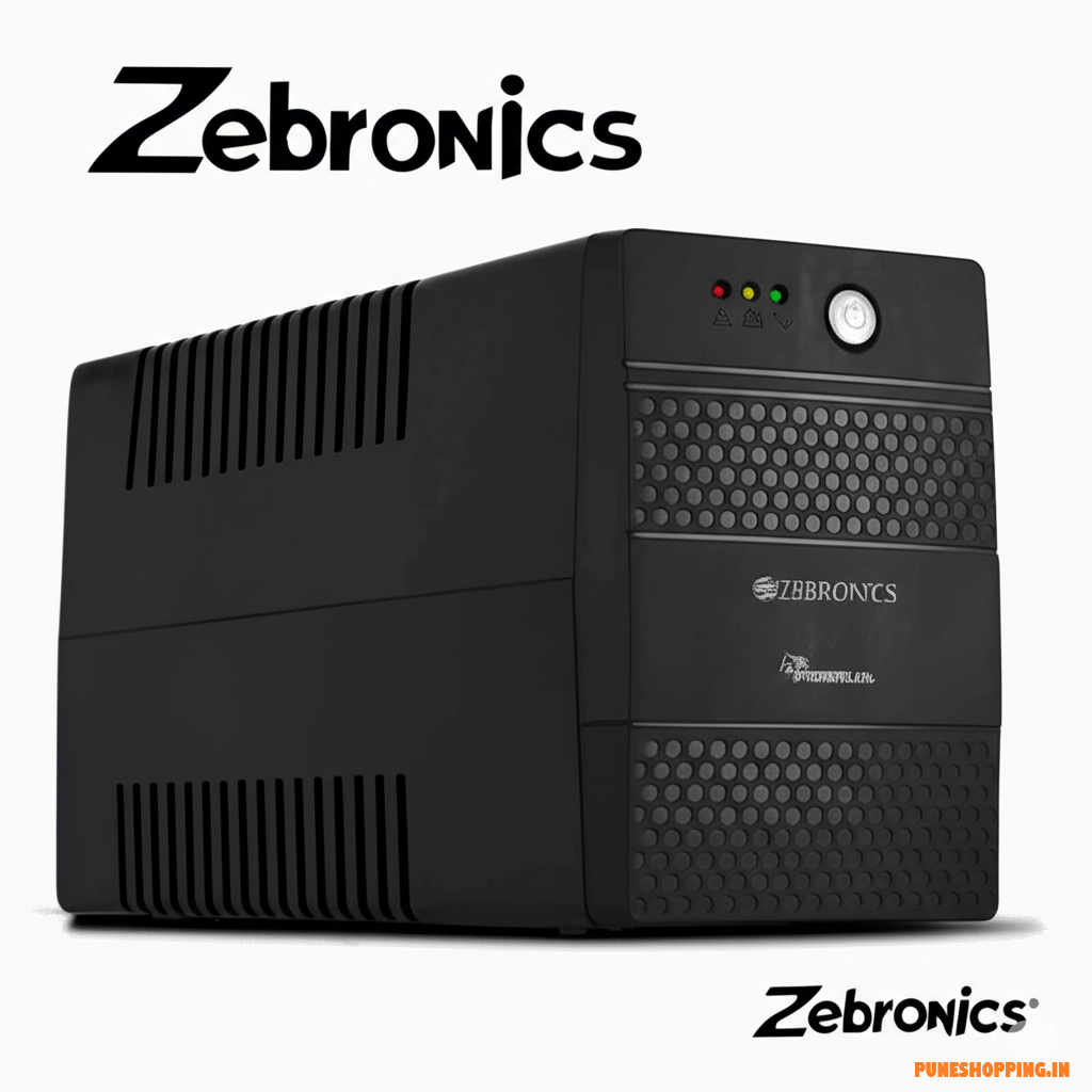 ZEBRONICS U735 600VA/360W Microcontroller Based UPS for Office Computers | Home PC with Auto Restart, Generator Compatible, Boost & Buck AVR, Built-in Protection, (Not for