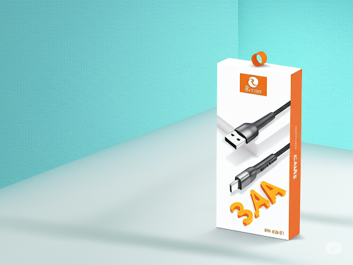 CORE Lightning Cable 3.4 A 1 m CR-CM15  (Compatible with iPhone, iPad, iPod, ORANGE)