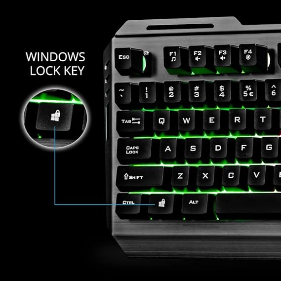 Zebronics Transformer Gaming Keyboard and Mouse Combo,Braided Cable,Durable Al body,Multimedia keys and Gaming Mouse with 6 Buttons, Multi-Color LED Lights, High-Resolution Sensor with 3200 DPI(Black)