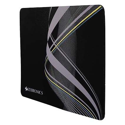 ZEBRONICS MSP-X1 Mouse Pad, for Speed and Precision Operation, Smooth Cloth Surface, Roll and Go, Optimised for All Mouse Sensors, Anti Slip Rubber Base,...