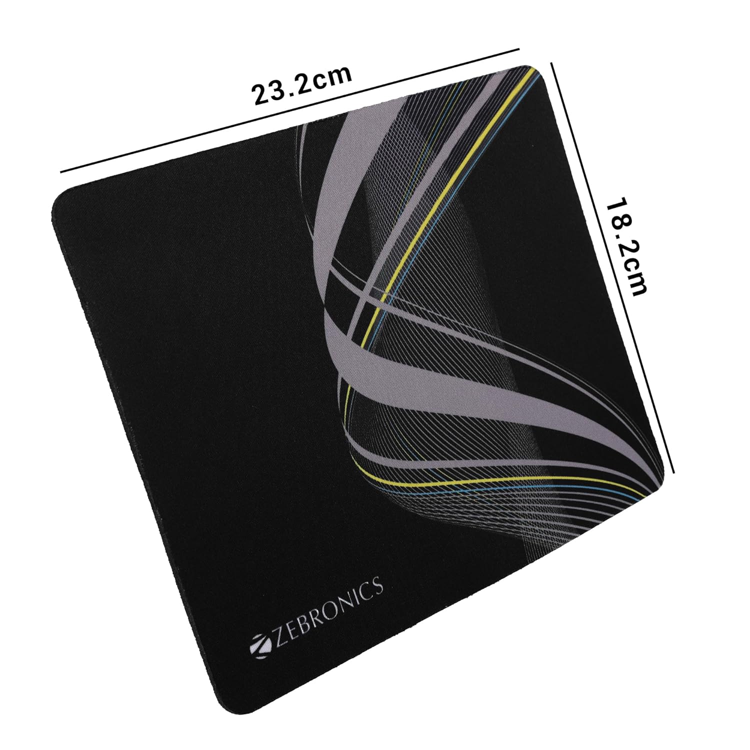 ZEBRONICS MSP-X1 Mouse Pad, for Speed and Precision Operation, Smooth Cloth Surface, Roll and Go, Optimised for All Mouse Sensors, Anti Slip Rubber Base,...