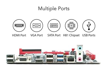 ZEBRONICS H110M2-NVMe Micro-ATX Motherboard for LGA 1155 Socket, Supports Intel 2nd & 3rd Generation Processors, M.2 Slot, 5.1 Audio, DDR3 1600 MHz, Ports (RJ45 | SATA | USB | HDMI)
