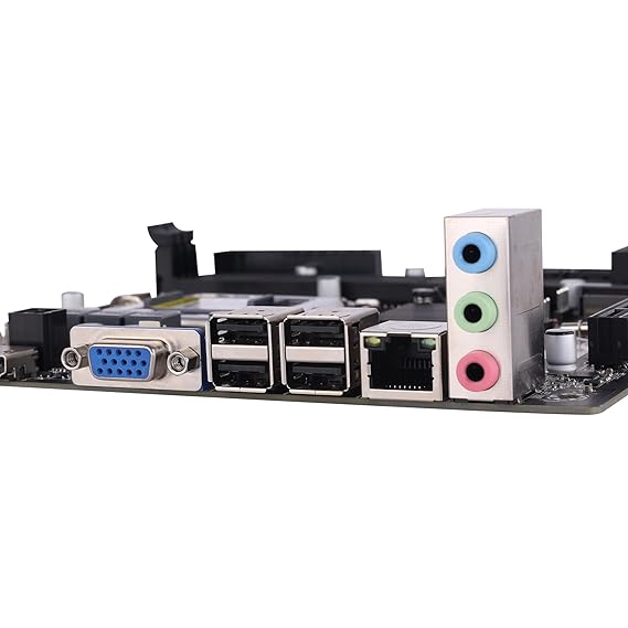 ZEBRONICS H61M2 NVMe Micro-ATX Motherboard for LGA 1155 Socket, Supports Intel 2nd & 3rd Generation Processors, M.2 Slot, 5.1 Audio, DDR3 1600 MHz, Ports (RJ45 | SATA | USB | HDMI)
