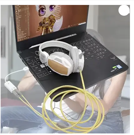 SDMINITEK Terabyte TB-026 Channel Audio 7.1 USB Sound Card with Headphone & Microphone Socket Sound Card  (White)