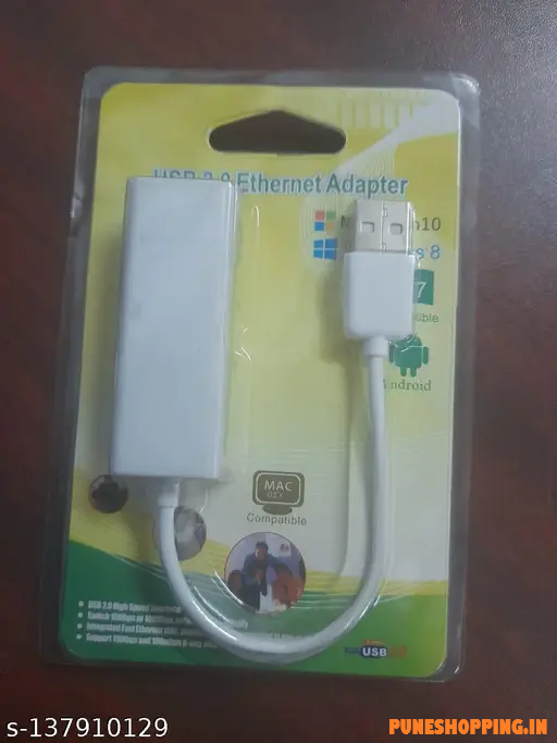 USB Ethernet LAN Network Adapter Compatible with Laptops and All USB 2.0 Compatible Computers Including Windows 7 to 11 Vista Mac OS X and macOS