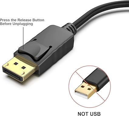 DisplayPort to HDMI Adapter /Displayport to HDMI Adapter, DP Male to HDMI Female Adapter 1080P Full HD Gold Plated for Laptop, Desktop, HDTV, Monitor, Projector, Display