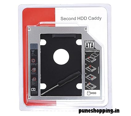 Second HDD Caddy /Caddy for SSD & HDD for Optical Bay 2nd Hard Drive Caddy, Caddy 9.5mm for Laptop