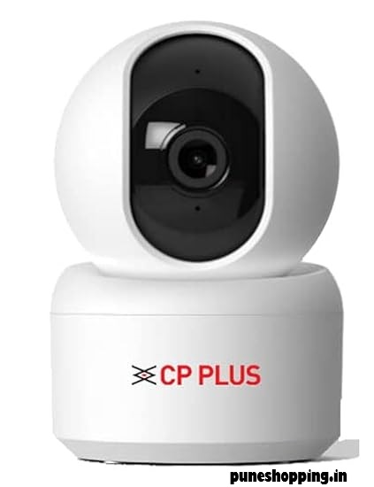 CP Plus Security Camera /CP PLUS 2MP Full HD Smart Wi-Fi CCTV Home Security Camera | 360° with Pan Tilt | View & Talk | Motion Alert | Night Vision | SD Card (Upto 128 GB), Alexa & Google Support | IR Distance 10mtr | CP-E25A
