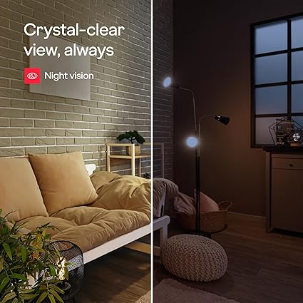 Godrej Security Solutions EVE PRO panTilt Smart WiFi Security Camera for Home with 350 Degree 3MP (HD) | 2-Way Audio | Night Vision | Smart Motion Tracking | Humanoid Detection, Alarm System, White