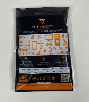Ethernet Cable CHIP TRADES 1.5M CABLES  4K CAT 6 CABLE (1080P)