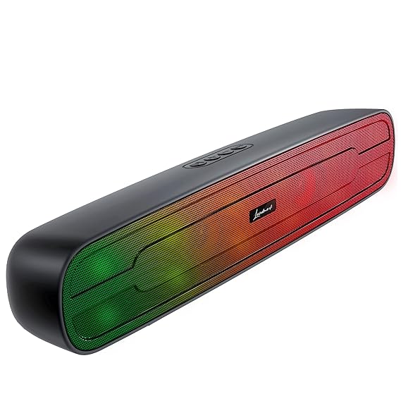 LANDMARK LM BT1084 20W Wireless Bluetooth Soundbar, Bluetooth 5.1, 8Hrs Battery Life, Stereo Soundbar for Phone/TV/Laptop/Tablets/Projectors, Multi Modes Aux/TF Card/USB Drive - Silver