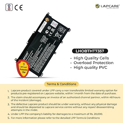 Lapcare HT03XL L11119-857 L11119-855 L11421-542 Laptop Battery Compatible with Hp Pavilion 14-CE0000 Series: 14-ce1056wm 14-ce0064st 14-ce0006dx 14-ce0025tu Battery