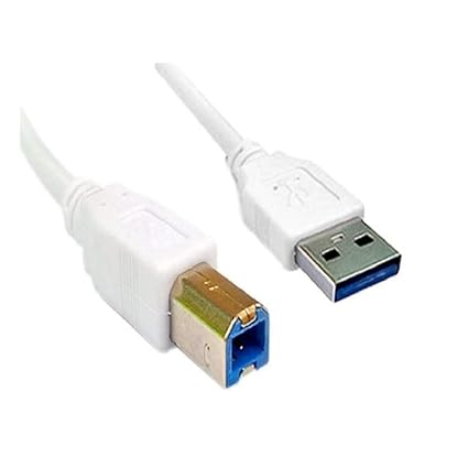 Terabyte 3 Mtr. USB 3.0 High Speed Printer Cable Compatible for HP, Canon, Scanner Cable A USB Male to B Printer Male (Compatible with Computer, Printer, Laptop)