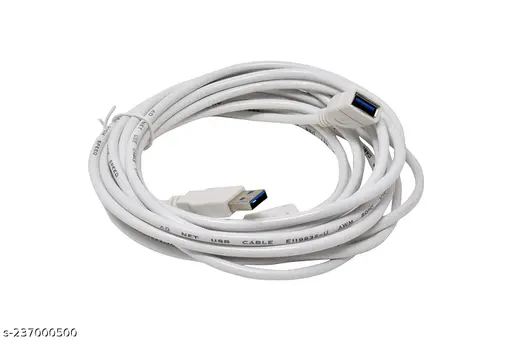 USB Extension Cable MAXICOM TV-out Cable 3 MTR Male to Female USB 3.0 Extension Cable for Printer, PC, External Hard Drive (very Useful for Computer, Laptop, Desktop, LCD, LED) (White)  (White, For Computer)(10 M)