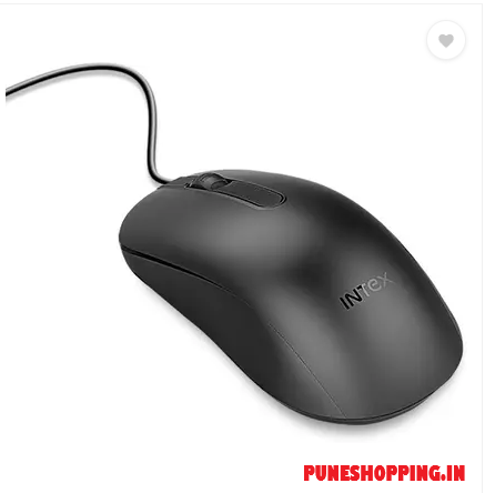 Intex USB ECO-8 Wired Ambidextrous Optical Mouse (USB 2.0, Black)#JustHere