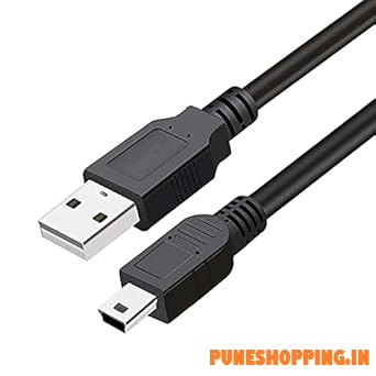 PRINTER  1.5m Usb 2.0 A To Mini 5 Pin B Cable For External Hdds/Camera/Card Readers, Black