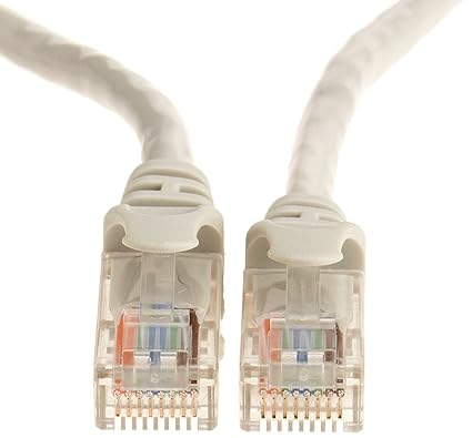  HONEYCOM     Ethernet Cable RJ45 Cat-5E Ethernet Patch/LAN Cable for Router (1.5Meters,White)