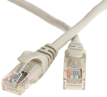  HONEYCOM     Ethernet Cable RJ45 Cat-5E Ethernet Patch/LAN Cable for Router (1.5Meters,White)