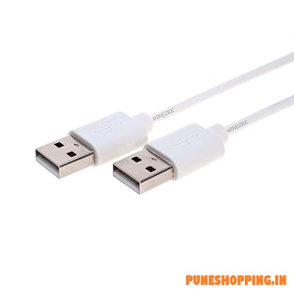  PEARL USB 2.0 Type Cable A Male to A Male Black/White