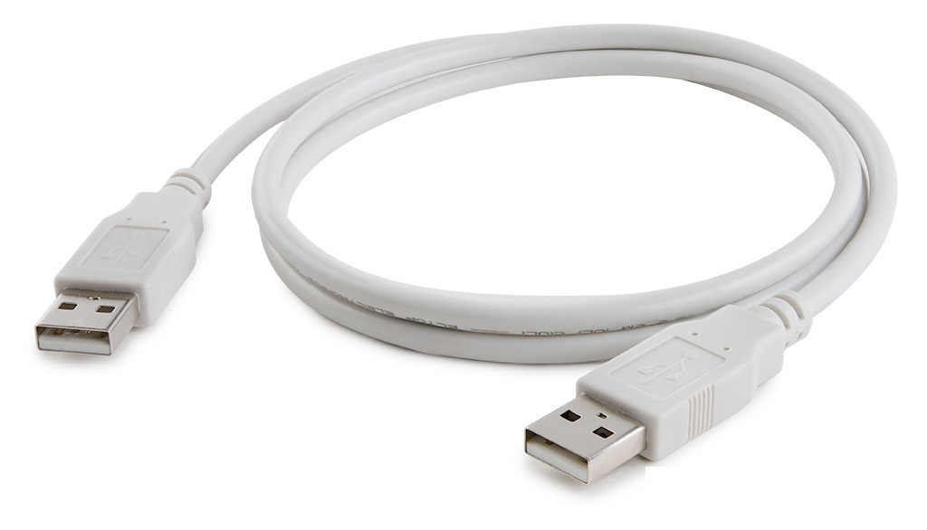  PEARL USB 2.0 Type Cable A Male to A Male Black/White