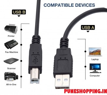 USB Printer Cable USB 2.0 Type A Male to Type B Male Cable Cord 1.5 M