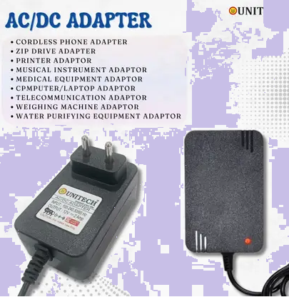 Unitech India 12V-2Amp AC/DC SMPS Multi-Use Adapter 24 W Adapter  (Power Cord Included)