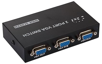 INFOTECH, VGA-15-2C 2 Port VGA Switch (Black) (3 Pc)