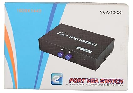 INFOTECH, VGA-15-2C 2 Port VGA Switch (Black) (3 Pc)