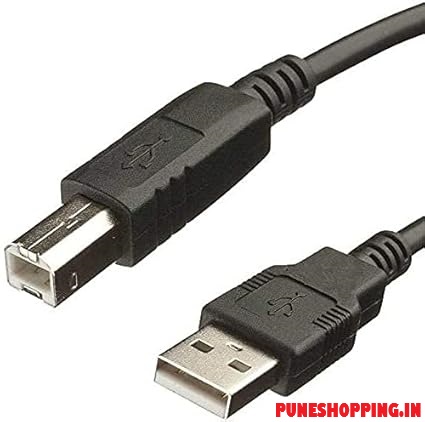  HYNET USB 2.0 High Speed Printer Scanner Cable A Male to B Male for HP, Canon, etc (1.5 Meter)(Black)