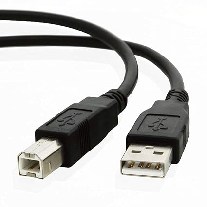  HYNET USB 2.0 High Speed Printer Scanner Cable A Male to B Male for HP, Canon, etc (1.5 Meter)(Black)