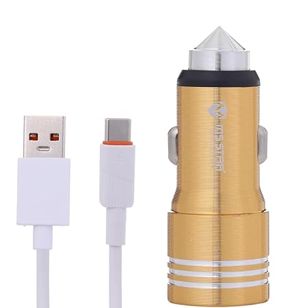 MS STAR Car Charger, 45W Type-C Dual Output, Fast Charging Adapter with LED Indicator, Compatible with iPhone and Android